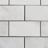 2 x 4 Polished Bianco Carrara Marble Brick Mosaic Tile - MosaicBros.com