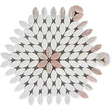 Alesund Natural Stone Mosaic Tile by Mir, showcasing a textured, multicolored stone mosaic pattern for wall or floor decor.