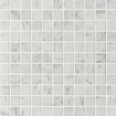 1X1 Honed Bianco Mare Marble Mosaic Tile - MosaicBros.com