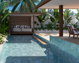 Dune Agadir Agua glazed porcelain feature wall design