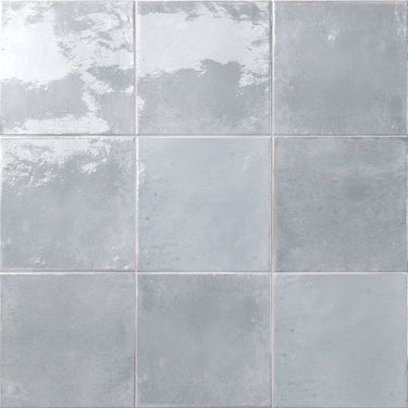 Dune Agadir Piedra 5.8x5.8 Bright porcelain kitchen backsplash