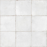 Dune Atlantique Blanc 8x8 porcelain tile floor installation