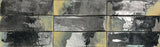 Mediterranean-inspired glazed wall tile featuring deep carbon tones