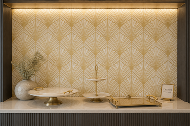 White marble mosaic tile with leaf pattern from Mythology Tile's Elsia Leaves collection, showing a matte finish surface.