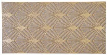 Elsia Leaves White Marble Mosaic Tile by Mythology Tile, matte finish, intricate leaf pattern, suitable for wall and floor accents.