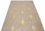White marble Elsia Leaves mosaic tile sheet by Mythology Tile featuring intricate leaf patterns on a sleek marble background.