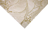 Close-up of Blossom Gold decorative tile showing engraved floral detailing