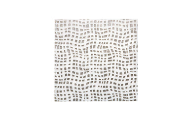 Golden Leather white marble textured mosaic tile with dimensional surface