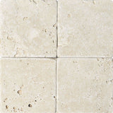 Ivory Travertine 6x6 Tumbled Tile - MosaicBros.com