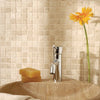 1 x 1 Tumbled Ivory Travertine Mosaic Tile - MosaicBros.com