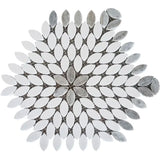 Kufra natural stone mosaic tile by Mir, showing a close-up of textured, multicolored stone mosaic for interior or exterior use.