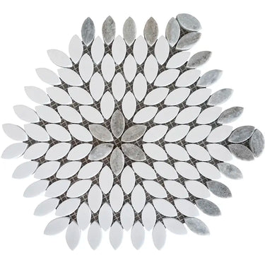 Kufra natural stone mosaic tile by Mir, showing a close-up of textured, multicolored stone mosaic for interior or exterior use.