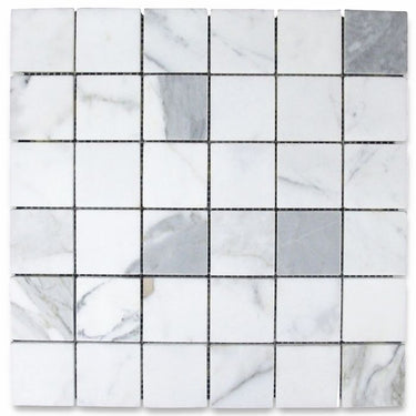 Statuary Marble 2x2 Polished Mosaic Tile - MosaicBros.com