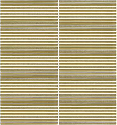 Lux Bronze 12x12 fluted glass mosaic tile for wall applications, featuring textured bronze glass with a modern design by Roca.