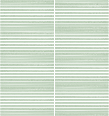 Roca Lux Opal 12x12 fluted glass mosaic wall tile with textured, iridescent surface for decorative interior walls.