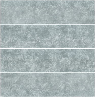 Lux Pewter 3x12 glass tile by Roca, a natural stone tile with a sleek, smooth surface in a pewter gray finish.