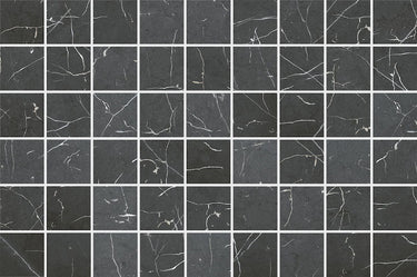 Modena Vogue Calatorao matte glass mosaic tile with 2x2 chips in natural stone-inspired tones for swimming pools, waterlines, spas, shower walls, backsplashes, and decorative feature walls.