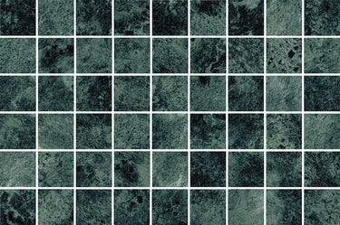Modena Vogue Green River glass mosaic tile featuring natural green tones for swimming pools, waterlines, spas, shower walls, backsplashes, and decorative accent installations.
