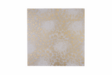 Oreon Gold White Matte Marble Mosaic Tile by Mythology Tile showing gold and white matte marble squares in a mosaic pattern.