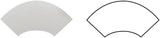 1 x 12 Honed Oriental White Marble Quarter-Round Trim - MosaicBros.com