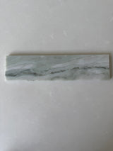 Roca Rockart green marble brick tile, 2x10 natural stone floor tile with polished green marble pattern and smooth surface.