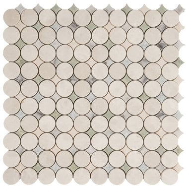 San Lorenzo natural stone mosaic tile by Mir featuring a textured, multicolored stone surface for elegant wall or floor decoration.