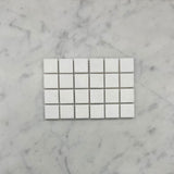 1X1 Honed Thassos White Marble Mosaic Tile - MosaicBros.com