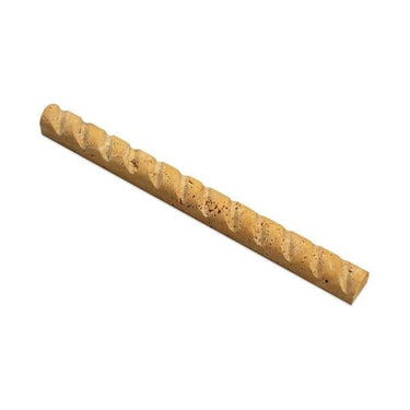 1 x 12 Honed Gold Travertine Rope Liner.