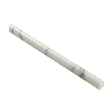 1/2 x 12 Honed Calacatta Gold Marble Pencil Liner.