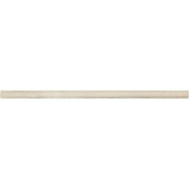 1/2 x 12 Polished Crema Marfil Marble Pencil Liner.