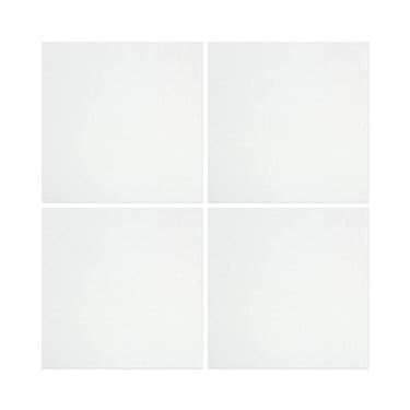 12 x 12 Polished Thassos White Marble Tile.