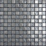 CRYSTAL SPRINGS REFLECTIONS NICKEL glass Mosaic Tile.