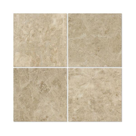 18 x 18 Polished Cappuccino Marble Tile.