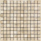 1x1 Tumbled Durango Travertine Mosaic Tile.
