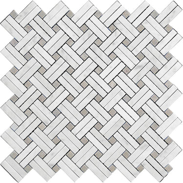 MARBELLA Andalusia Bianco Carrara / Eastern Beige Mosaic Tile.