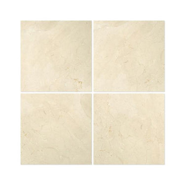 24 x 24 Polished Crema Marfil Marble Tile - Standard.