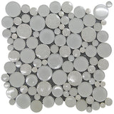 ALASKA GLACIER CRACKLE glass, ceramics Mosaic Tile.