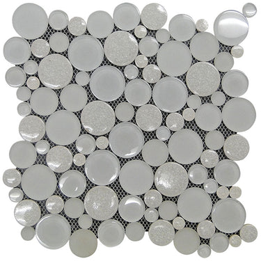 ALASKA GLACIER CRACKLE glass, ceramics Mosaic Tile.