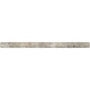 3/4 x 12 Tumbled Silver Travertine Bullnose Liner.