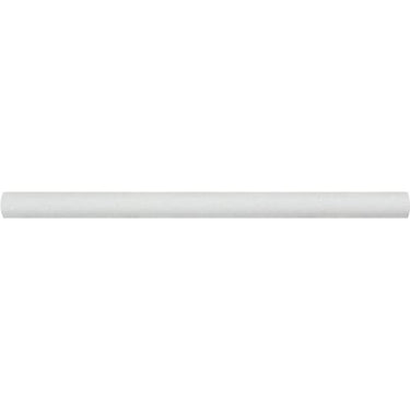 3/4 x 12 Polished Thassos White Marble Bullnose Liner.