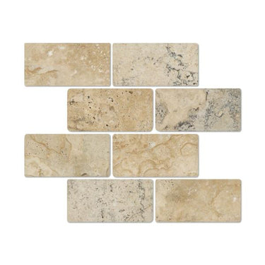 3 x 6 Tumbled Philadelphia Travertine Tile.