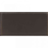 COLOR PALETTE PEWTER GLOSS 3x6 glass Mosaic Tile.