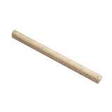 3/4 x 12 Honed Ivory Travertine Bullnose Liner.