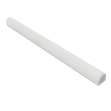 3/4 x 12 Honed Thassos White Marble Bullnose Liner.