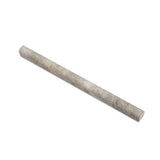 3/4 x 12 Tumbled Silver Travertine Bullnose Liner.