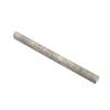 3/4 x 12 Tumbled Silver Travertine Bullnose Liner.