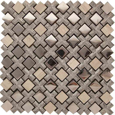 NETHERLANDS AMSTERDAM SILVER glass, resin, stone Mosaic Tile.
