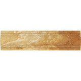 3 x 12 Honed Gold Travertine Arch Molding.
