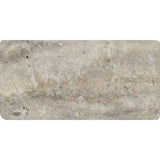 3 x 6 Tumbled Silver Travertine Tile.