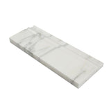 4 3/4 x 12 Polished Calacatta Gold Marble Baseboard Trim.
